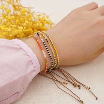 Bohemian Spring And Summer New Simple Imitation Rice Beads Handmade Bead Bracelet