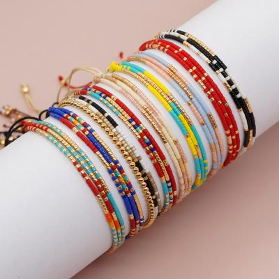 Boho Rice Beads Miyuki Small Bracelet Women Small Cute Fashion Niche Handmade Inst Jewelry