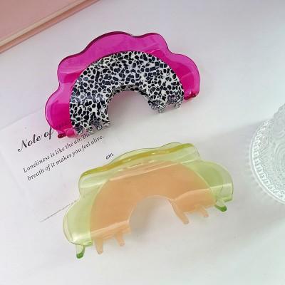 Chic Acetate Fruit Large Hair Claw Clips for Women Girls Cantaloupe Headwear Barrettes Fashion Hair Accessories