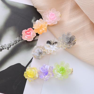 Fresh Sweet Flowers Acetic Acid Cute Antique Hair Barrette Accessories