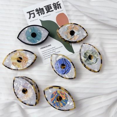 Hair Claw Women Evil Eye Marble Pattern Girls Acetate Hair Clips Hair Accessories Claw Clip New Gift