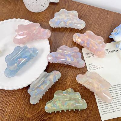 Magic Mermaid Claw Clip Imitation Acetic Acid Hair Claw Head Cloud Hairpin Advanced Sense Shark Clip Accessories