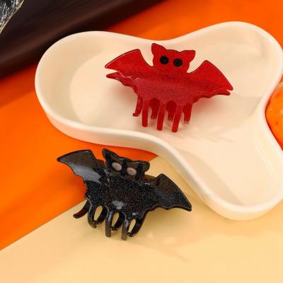 New Dark Bat-Hair Claw Funny Ponytail Halloween Women Hair Accessories