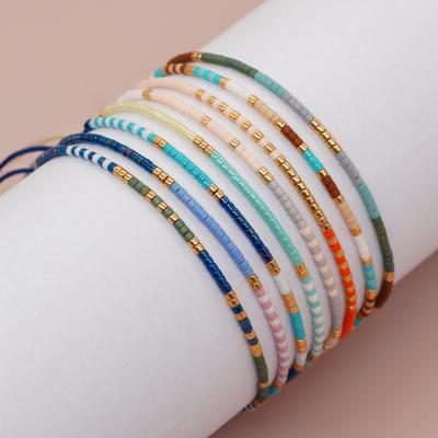 New Simple Bohemian Style Miyuki Beads Handmade Beaded Extremely Thin Women's Bracelet